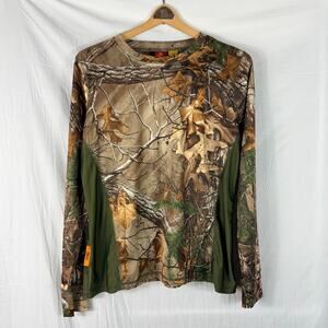 SHE Outdoor Realtree Camouflage Hunting Shirt Women's Size Large Long Sleeve